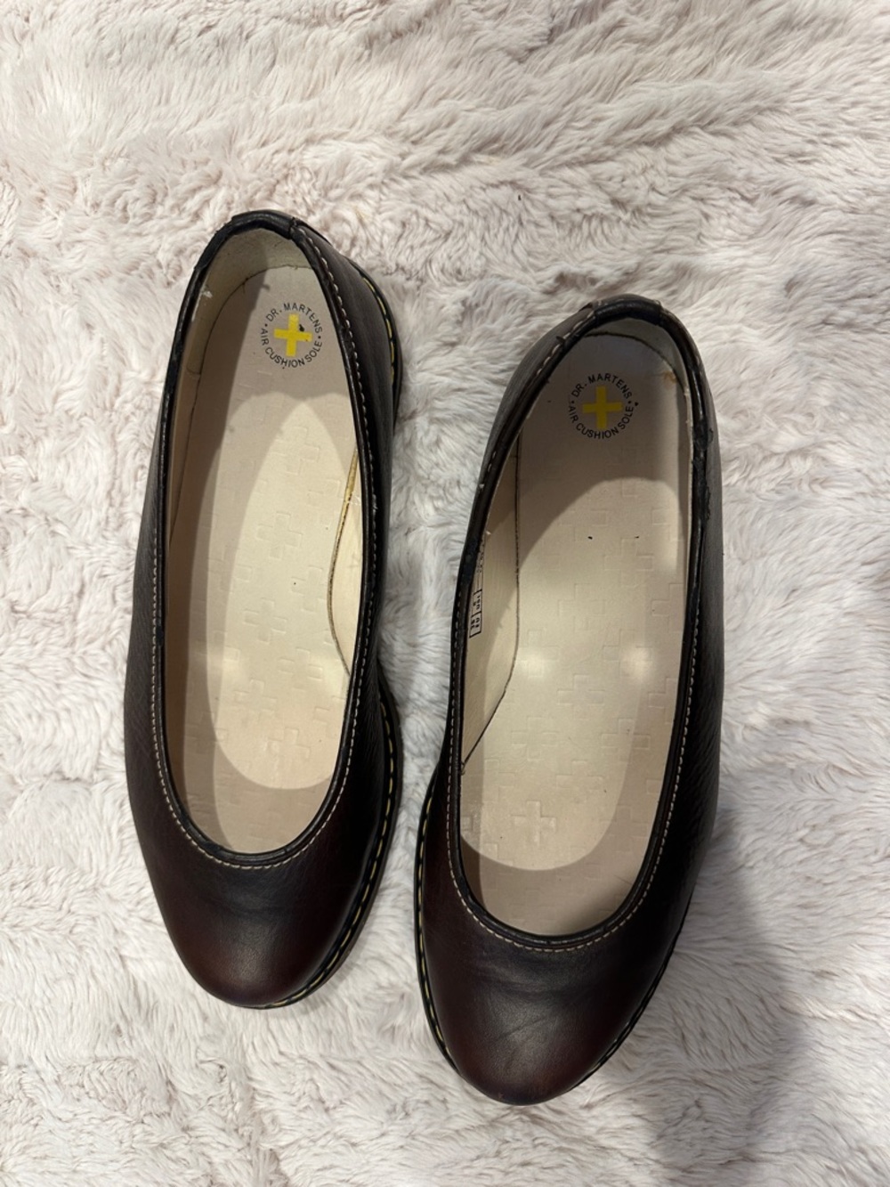 Dr. Martens Women's Ellen Brown Leather Ballet Flats, EU 39 (US 8)